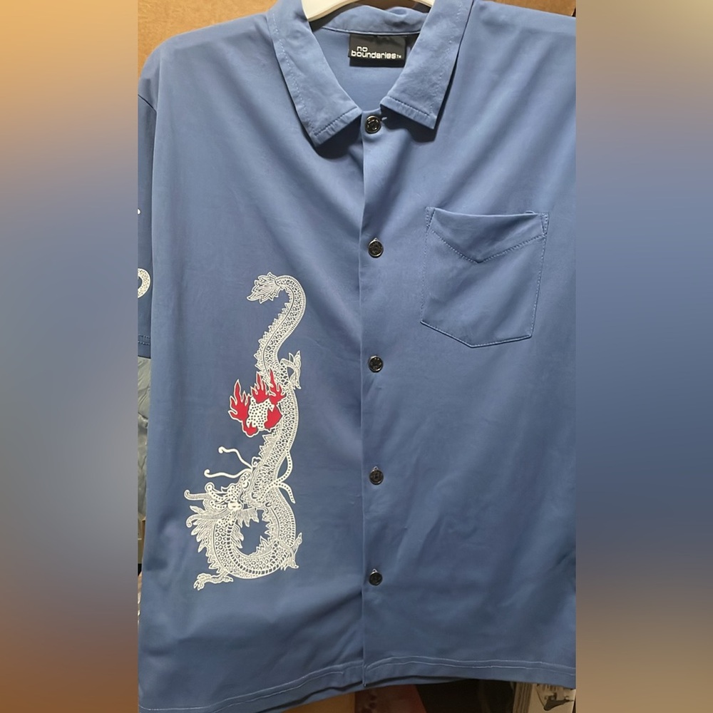 Vintage 90’s button up dragon shirt